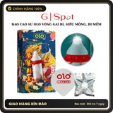 (Che Tên) Bao Cao Su OLO Rồng Lộn Vòng Gai Bi, Bcs Siêu Mỏng 0.01mm + Bi Mềm Silicon Hộp Trắng Kín