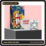 (Che Tên) Bao Cao Su OLO Rồng Lộn Vòng Gai Bi, Bcs Siêu Mỏng 0.01mm + Bi Mềm Silicon Hộp Trắng Kín