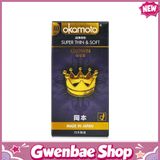 Bao cao su Okamoto Crown - Siêu mỏng nhẹ và mềm mại - Hộp 10 cái - Gwen Shop Chính Hãng