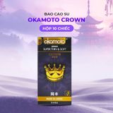 Bao cao su Okamoto Crown - Siêu mỏng nhẹ và mềm mại - Hộp 10 cái - Gwen Shop Chính Hãng