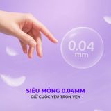 Bao cao su Okamoto Crown - Siêu mỏng nhẹ và mềm mại - Hộp 10 cái - Gwen Shop Chính Hãng