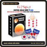 (Che Tên) Bao Cao Su Nhật Bản Super Gold - 9 Bi Toàn Thân - 1 Bi Silicon Mềm ở Đầu Tăng Thêm 1cm - Hộp 2 Cái - Hàng Mới Về