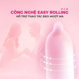 Bao cao su Okamoto 0.03 Hyaluronic Acid - Siêu mỏng, bôi trơn dưỡng ẩm - Hộp 3 cái - Gwen Shop Chính Hãng
