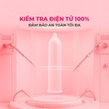Bao cao su Okamoto 0.01 PU - Siêu mỏng tàng hình, truyền nhiệt chân thật - Hộp 4 cái - Gwen Shop Chính Hãng