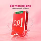 Bao cao su Okamoto 0.01 PU - Siêu mỏng tàng hình, truyền nhiệt chân thật - Hộp 4 cái - Gwen Shop Chính Hãng