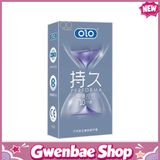 Bao cao su OLO 0.01 Đồng Hồ Xanh - Kéo dài thời gian, hương vani - Hộp 10 cái - Gwen Shop Chính Hãng