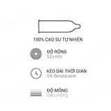 Bao cao su OLO 0.01 Đồng Hồ Xanh - Kéo dài thời gian, hương vani - Hộp 10 cái - Gwen Shop Chính Hãng