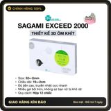(Che Tên) Bao Cao Su Sagami Exceed 2000 Siêu Mỏng Nhật Bản - Hộp 12 Cái Chuẩn Auth