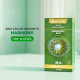 Bao cao su Okamoto Harmony - Gân sọc, siêu mỏng - Hộp 10 cái - Gwen Shop Chính Hãng