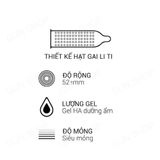 Bao cao su OLO 0.01 Climax Ha For Women - Siêu mỏng, dưỡng ẩm, gai li ti - Hộp 10 cái - Gwen Shop Chính Hãng