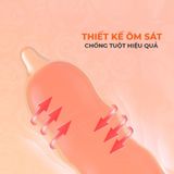 Bao cao su Okamoto Roman - Vân hoa hồng, ôm khít - Hộp 10 cái - Gwen Shop Chính Hãng