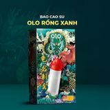 Bao cao su OLO Rồng xanh - Gai chùm đầu - Hộp 1 cái + 1 bi silicon - Gwen Shop Chính Hãng