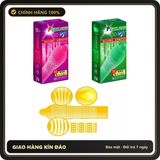 (Che Tên) Bao Cao Su 3D Mỏng Siêu Gai Kích Thích Tăng Cảm Giác Cho Nữ - Hộp 10 Cái 310748 - Hàng Mới Về