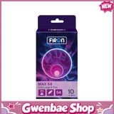 Bao cao su Firon Max 54 - Size 54mm, siêu mỏng, kéo dài thời gian - Hộp 10 cái - Gwen Shop Chính Hãng