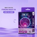Bao cao su Firon Max 54 - Size 54mm, siêu mỏng, kéo dài thời gian - Hộp 10 cái - Gwen Shop Chính Hãng