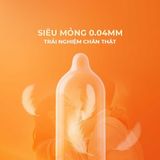 Bao cao su Firon Slide - Siêu mỏng, chống tuột, hương trái cây - Hộp 10 cái - Gwen Shop Chính Hãng