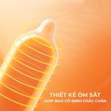 Bao cao su Firon Slide - Siêu mỏng, chống tuột, hương trái cây - Hộp 10 cái - Gwen Shop Chính Hãng