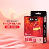 Bao cao su Firon Blaze - Hộp 1 bao 2 vòng bi siêu lớn + 1 bao Firon Rush ( - Hộp 2 cái) - Gwen Shop Chính Hãng