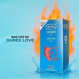 Bao cao su Durex Love - Siêu mỏng, hương vani - Hộp 10 cái - Gwen Shop Chính Hãng