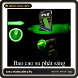(Che Tên) Bao Cao Su Dạ Quang HBM, Phát Sáng Trong Đêm - Hộp 7 cái 789273 Bảo Mật Tuyệt Đối