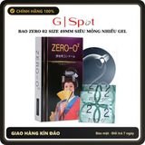 (Che Tên) Bao Cao Su Nhật Bản Zero O2 Size 49mm Siêu Mỏng Nhiều Gel - Hộp 12 Cái 789274 Cao Cấp Bảo Đảm