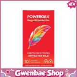 Bao cao su Powergra Classic - Siêu mỏng, truyền nhiệt nhanh, hương trái cây - Hộp 10 cái - Gwen Shop Chính Hãng
