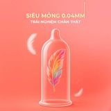 Bao cao su Powergra Classic - Siêu mỏng, truyền nhiệt nhanh, hương trái cây - Hộp 10 cái - Gwen Shop Chính Hãng