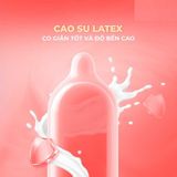 Bao cao su Powergra Classic - Siêu mỏng, truyền nhiệt nhanh, hương trái cây - Hộp 10 cái - Gwen Shop Chính Hãng