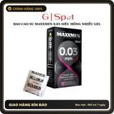 (Che Tên) Bao Cao Su 49mm Maxxmen 003 5in1, Size Nhỏ Siêu Mỏng Chống Xuất Tinh Sớm Kéo Dài Thời Gian Quan Hệ 789276 Chuẩn Auth