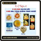 (Che Tên) Combo 8 Bao Cao Su Bi Gai Volcano - Hộp 8 Cái + Gói Gel Bôi Siêu Trơn Mượt 789282 - Hàng Mới Về