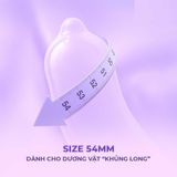Bao cao su Powergra Maxfit - Size 54mm, siêu mỏng, kéo dài, hương dâu - Hộp 3 cái - Gwen Shop Chính Hãng