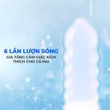 Bao cao su Sagami Six Fit V Tight Fit - Thiết kế 6 lần lượn sóng, siêu mỏng - Hộp 12 cái - Gwen Shop Chính Hãng
