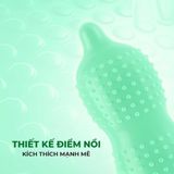 Bao cao su Sagami Xtreme Type E Green Box - Siêu điểm nổi, siêu mỏng - Hộp 10 cái - Gwen Shop Chính Hãng