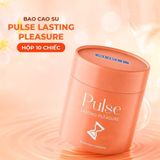 Bao cao su Shell Pulse Lasting Pleasure - Hương nước hoa cao cấp, kéo dài, gân nổi - Hộp 10 cái - Gwen Shop Chính Hãng