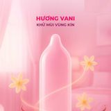 Bao cao su Firon Air - Siêu mỏng, kéo dài thời gian, hương vani - Hộp 10 cái - Gwen Shop Chính Hãng