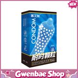 Bao cao su Muaisi Xanh Dương - Nhiều gel, gai li ti - Hộp 10 cái - Gwen Shop Chính Hãng