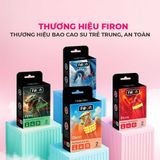 Bao cao su Firon Rush - Gân sọc, điểm nổi, kéo dài thời gian - Hộp 3 cái - Gwen Shop Chính Hãng