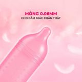Bao cao su Firon Rush - Gân sọc, điểm nổi, kéo dài thời gian - Hộp 3 cái - Gwen Shop Chính Hãng