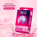 Bao cao su Firon Rush - Gân sọc, điểm nổi, kéo dài thời gian - Hộp 10 cái - Gwen Shop Chính Hãng