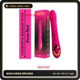 (Che Tên) Máy Rung Âm Đạo Hình Dương Vật rung nhấp chuyển động đẩy tới và lui Ngoáy 18 Chế Độ (24mm X 3,3mm) Giao Nhanh Toàn Quốc