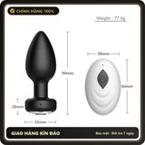 (Che Tên) Phích (PLUG) Cấm Cửa Sau Nam - Nữ (Rung điều khiển từ xa) Hỗ Trợ 24/7