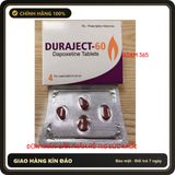 (Che Tên) VIÊN UỐNG TĂNG CƯỜNG KÉO DÀI THỜI GIAN NAM GIƯỚI DURAJECT -60 HỘP 4V ẤN ĐỘ Hộp Trắng Kín