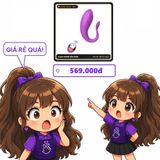 (Che Tên) Trứng rung 10 chế độ ManNuo Little WhaleHana - Hàng Mới Về