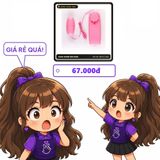 (Che Tên) Trứng rung 1 trứng hồng đa năng mạnh mẽ và cuteHana Hộp Trắng Kín
