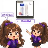(Che Tên) () Bao cao su đôn dên rung Aichao Xanh Chính Hãng [Mã CK-SP902659-04] Cao Cấp Bảo Đảm