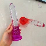 Dương vật giả silicone mềm dẻo Dildo Jelly (không buồi) chính hãng - chất liệu an toàn cho da, dễ vệ sinh, êm ái khi dùng - giao hàng che tên kín đáo