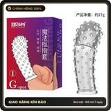 (Che Tên) Bao cao su đôn bi gai to BDD Ngón Tay Aichao G-spot 1 Cái che tên [Mã CK-SP906663-02] Cao Cấp Bảo Đảm