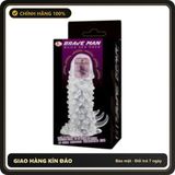 (Che Tên) Bao Cao Su Đôn Dên Brave Man Bi Rung Đầu – Siêu Kích Thích 330772 [Mã CK-SP908868-03] Bảo Mật Tuyệt Đối