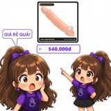 (Che Tên) Bao Cao Su Rung Có Gai Hai Đầu Nhấp Là Phê 330607 [Mã CK-SP910723-07] Cao Cấp Bảo Đảm