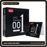 (Che Tên) Bao cao su JUNCAI 0.01 Okamto G-Spot Black siêu mỏng gai liti công nghệ Nhật Bản hộp 3bcs Bảo Mật Tuyệt Đối